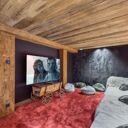 Chalet Le Cheval Blanc Luxe, Skis Aux Pieds, Jacuzzi, Hammam, Salle De Cinema
